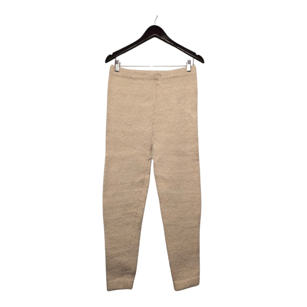 Vintage Hand Knit Wool Leggings‎ Long Underwear 29" Waist 25" L Heavyweight Warm